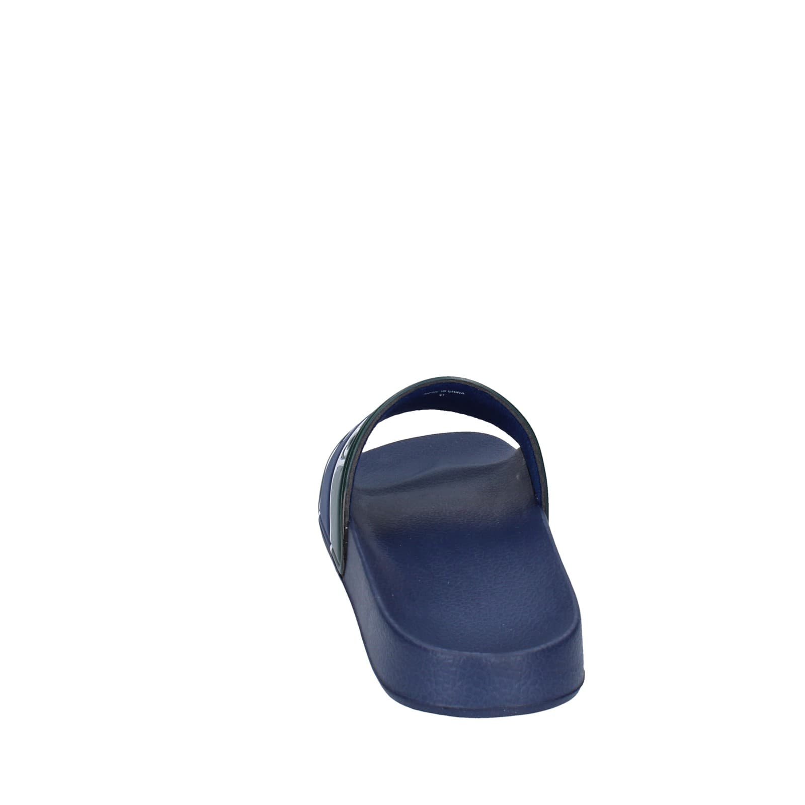 scarpe uomo TRUSSARDI sandali blu plastica verde EY246 Vendita Economica