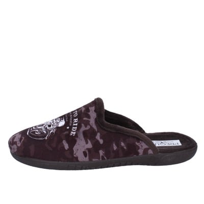 scarpe uomo PREGUNTA pantofole sandali marrone tessuto BX441 Vendite Flash