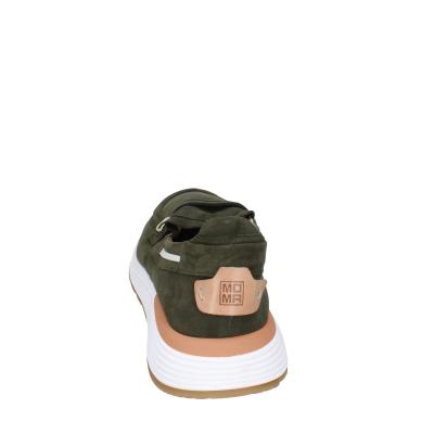 scarpe uomo MOMA mocassini verde camoscio 4FS413-CRPL BC87 In Saldo