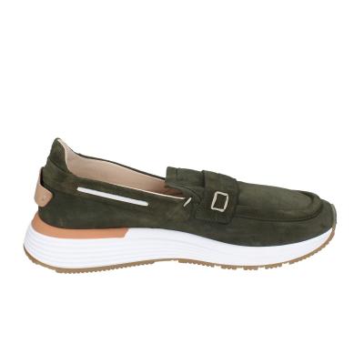 scarpe uomo MOMA mocassini verde camoscio 4FS413-CRPL BC87 In Saldo