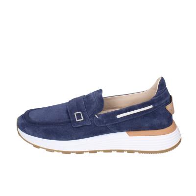 scarpe uomo MOMA mocassini blu camoscio 4FS413-CRPG BC818 2025