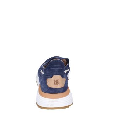 scarpe uomo MOMA mocassini blu camoscio 4FS413-CRPG BC818 2025