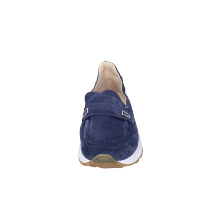 scarpe uomo MOMA mocassini blu camoscio 4FS413-CRPG BC818 2025
