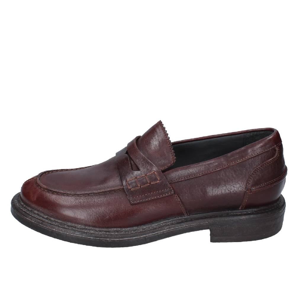scarpe uomo MOMA mocassini marrone pelle 65305E EY516 2025