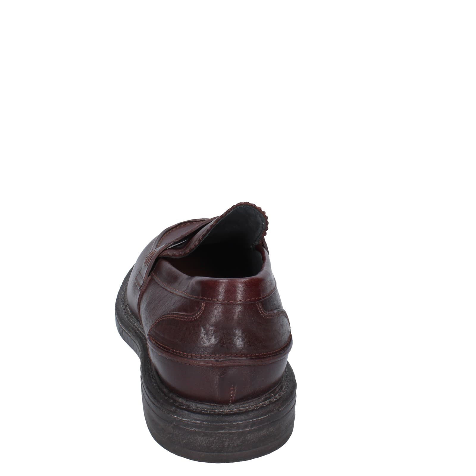 scarpe uomo MOMA mocassini marrone pelle 65305E EY516 2025