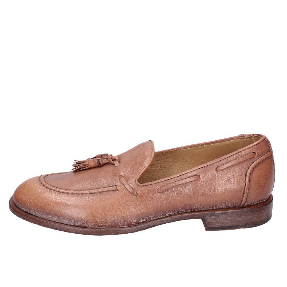 scarpe uomo MOMA mocassini marrone pelle 2FS410 VINTAGE EX375 In Linea