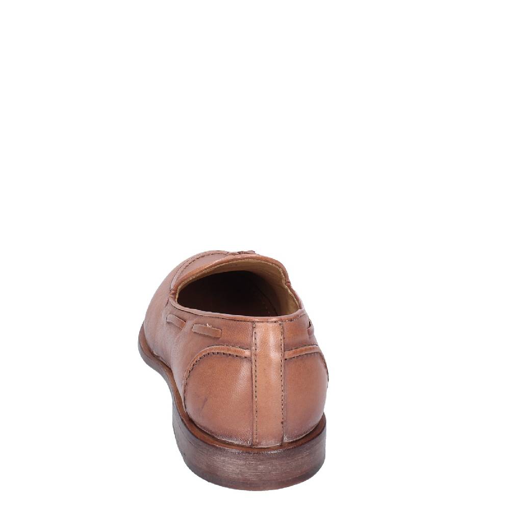 scarpe uomo MOMA mocassini marrone pelle 2FS410 VINTAGE EX375 In Linea