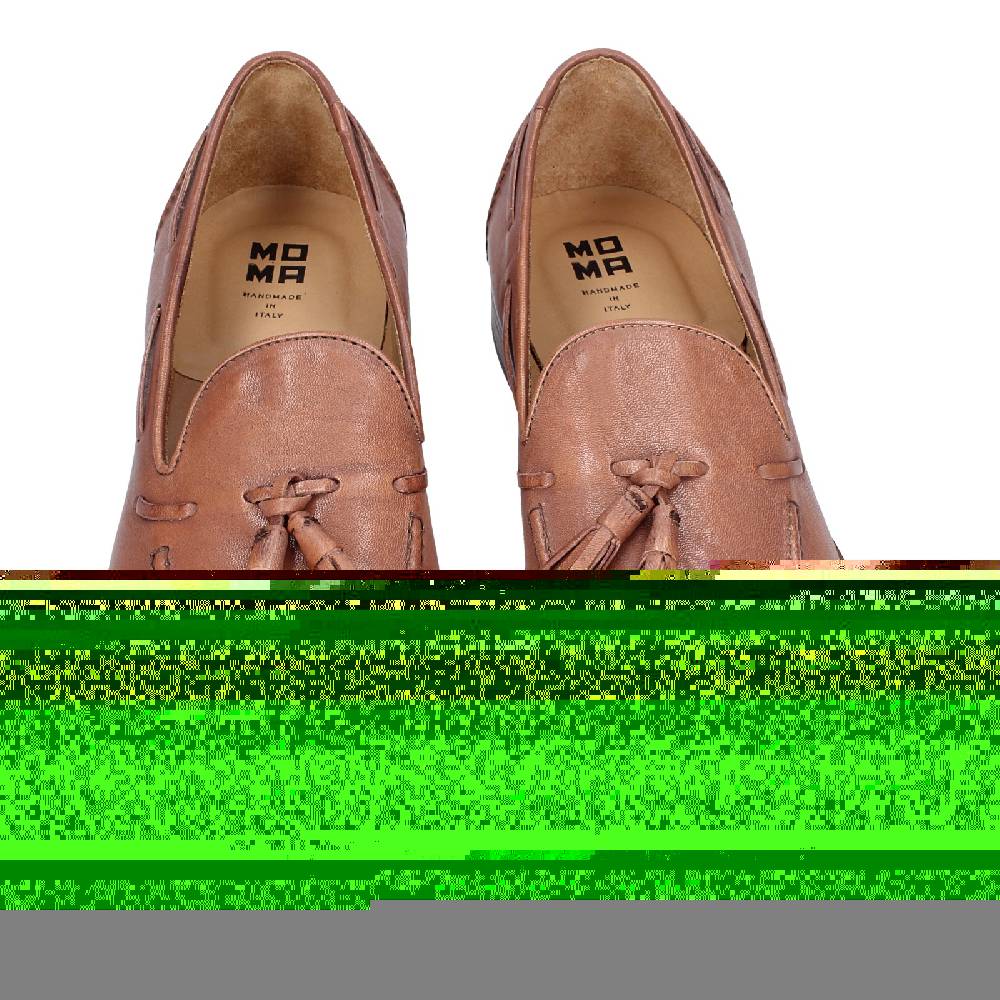 scarpe uomo MOMA mocassini marrone pelle 2FS410 VINTAGE EX375 In Linea
