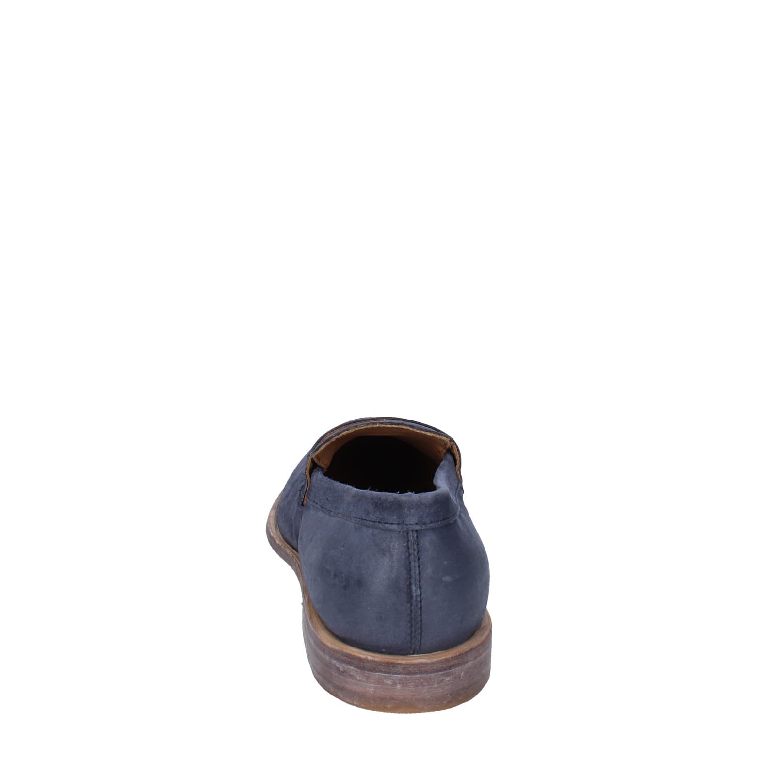 scarpe uomo MOMA mocassini blu camoscio 2E5449-OW EY425 Nuovo