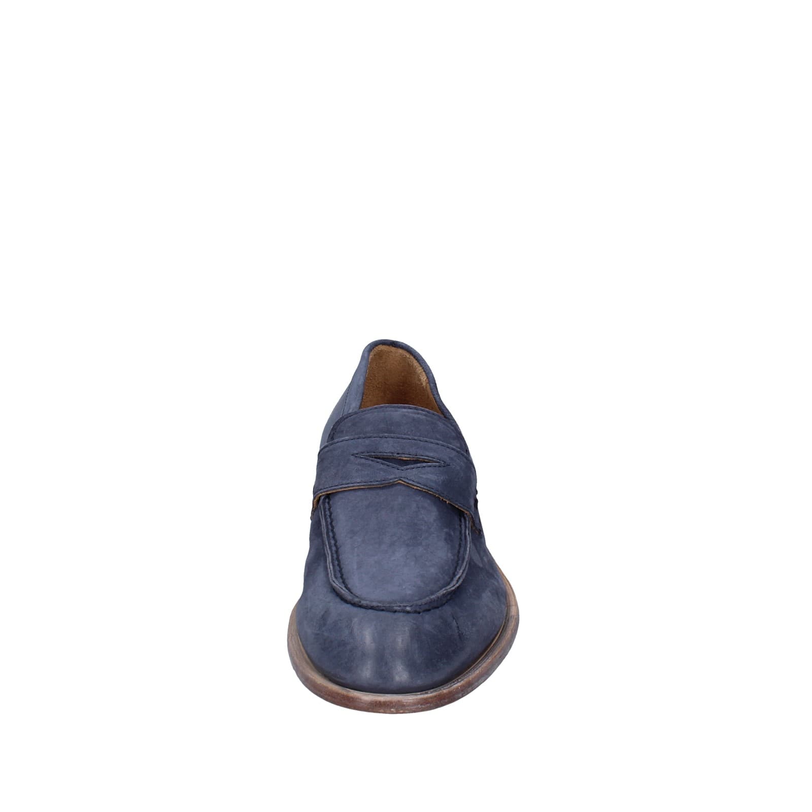 scarpe uomo MOMA mocassini blu camoscio 2E5449-OW EY425 Nuovo
