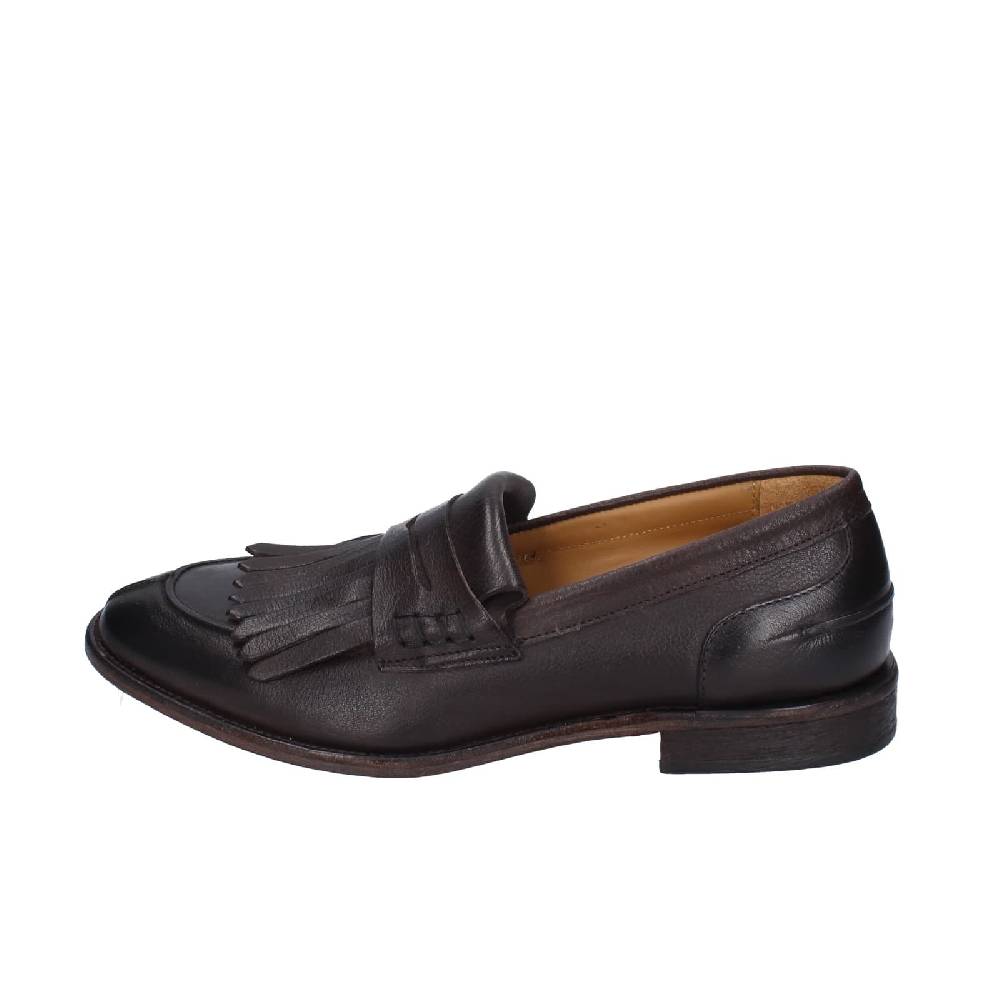 scarpe uomo MANIFATTURE ETRUSCHE mocassini marrone pelle EZ835 Promozione