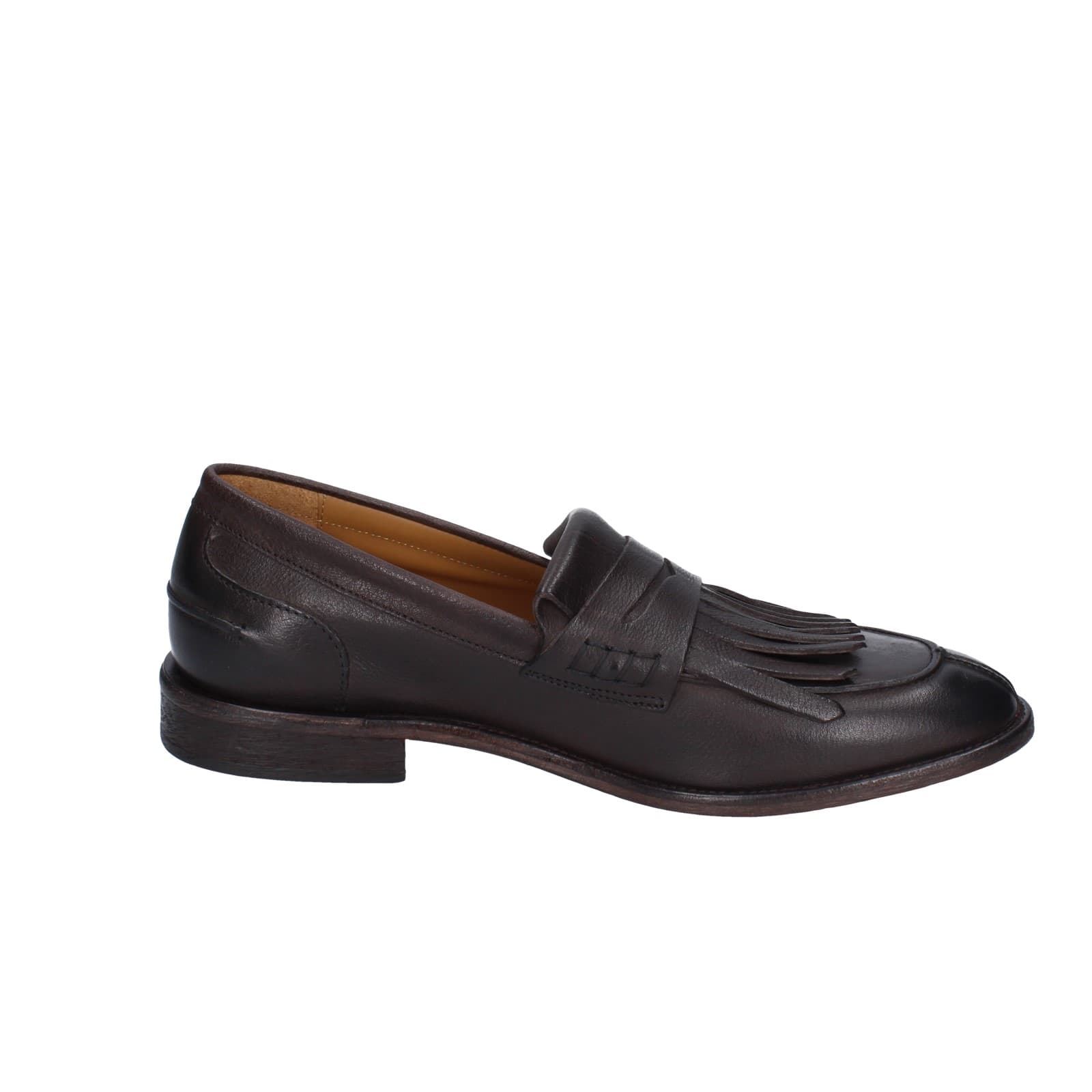 scarpe uomo MANIFATTURE ETRUSCHE mocassini marrone pelle EZ835 Promozione