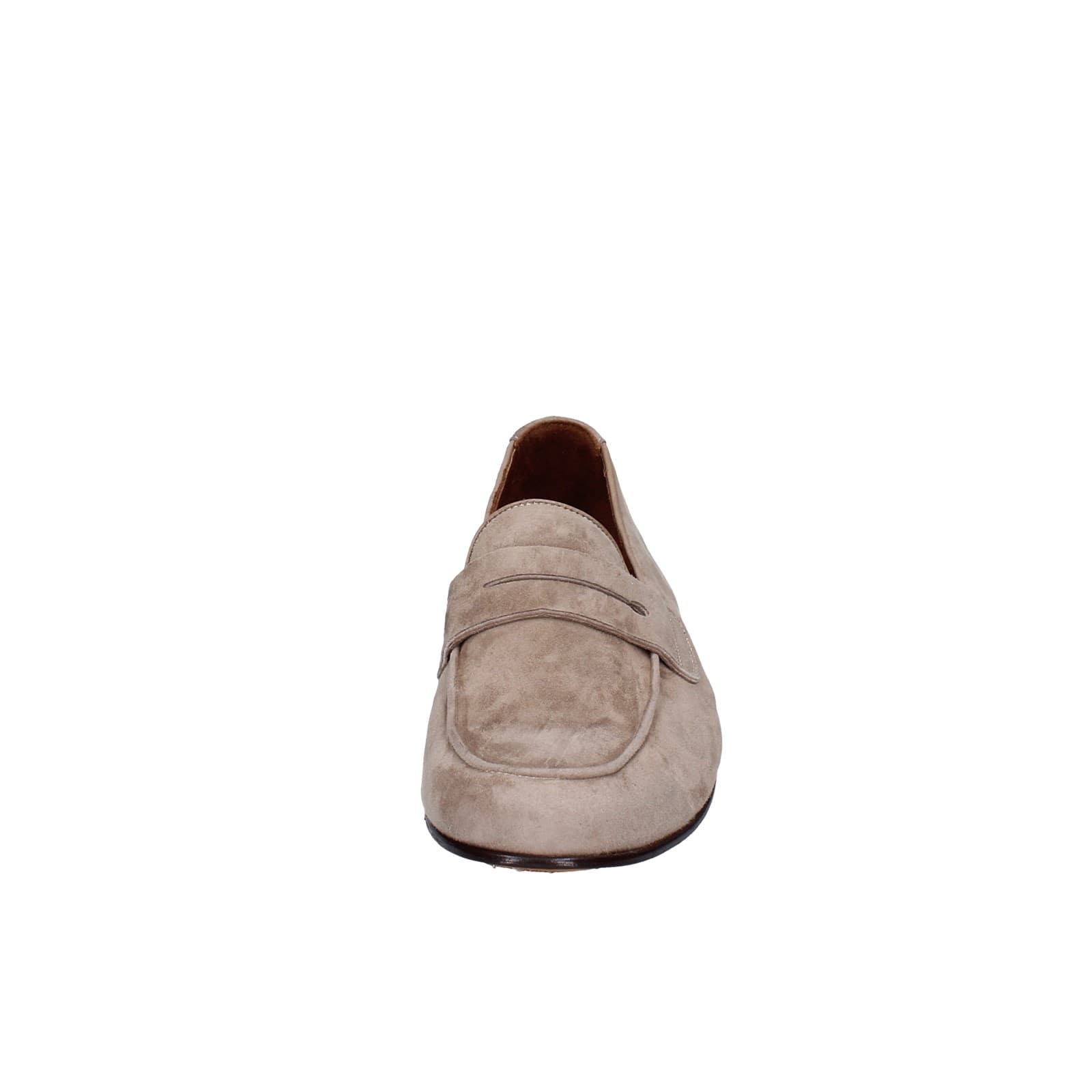 scarpe uomo POLLINI mocassini marrone camoscio EY38 Pezzi Unici