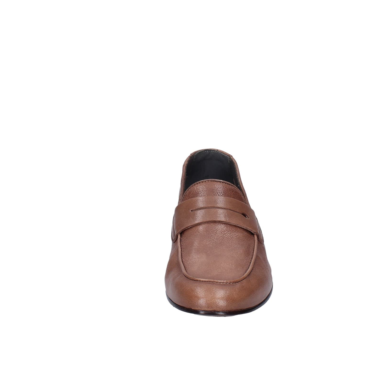 scarpe uomo POLLINI mocassini marrone pelle EY34 Soddisfazione Garantita