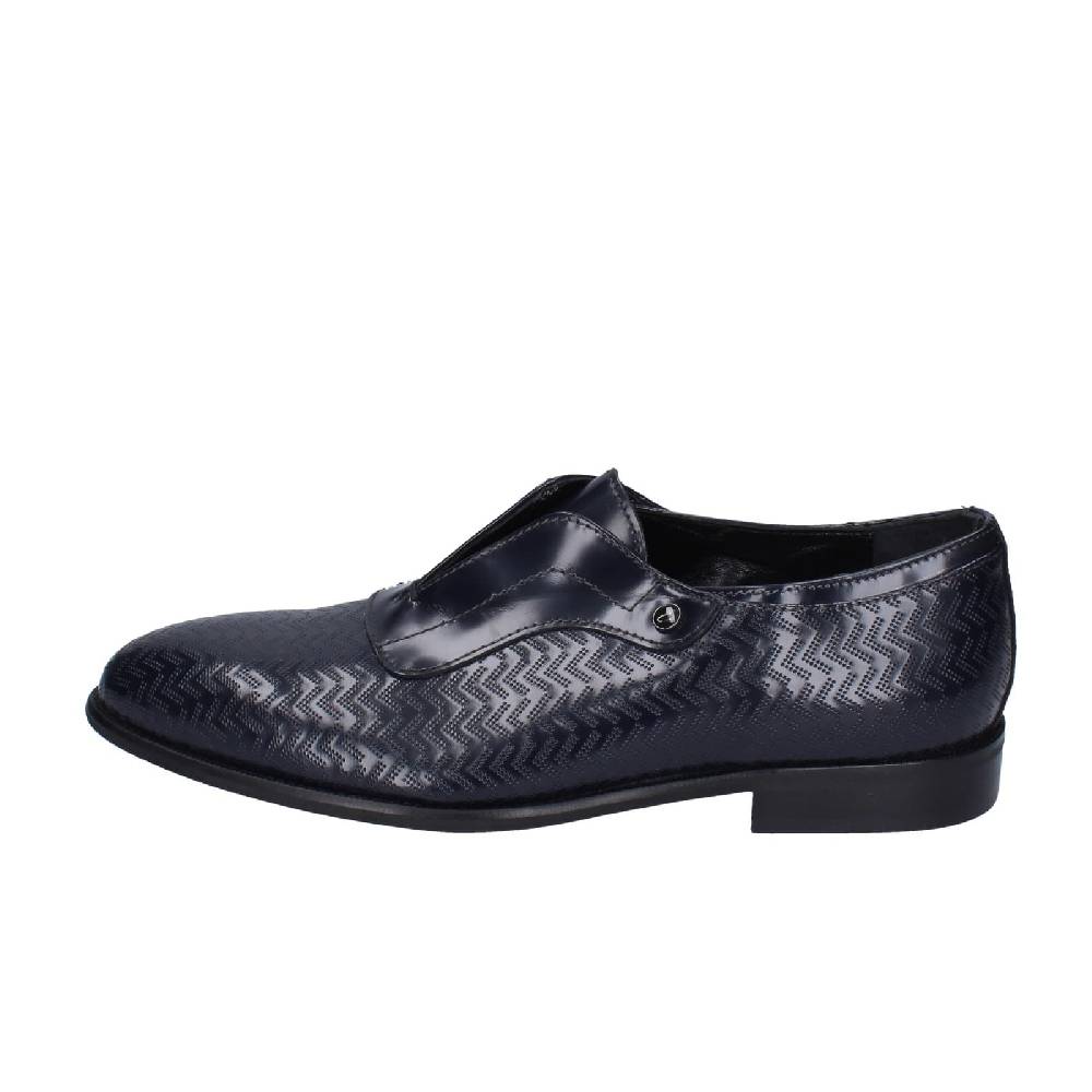 scarpe uomo EVEET mocassini blu pelle lucida EZ253 Fino Al -60%
