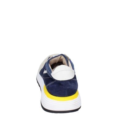 scarpe uomo MOMA classiche blu camoscio beige tela 4AS414-CRNC BC85 Novità