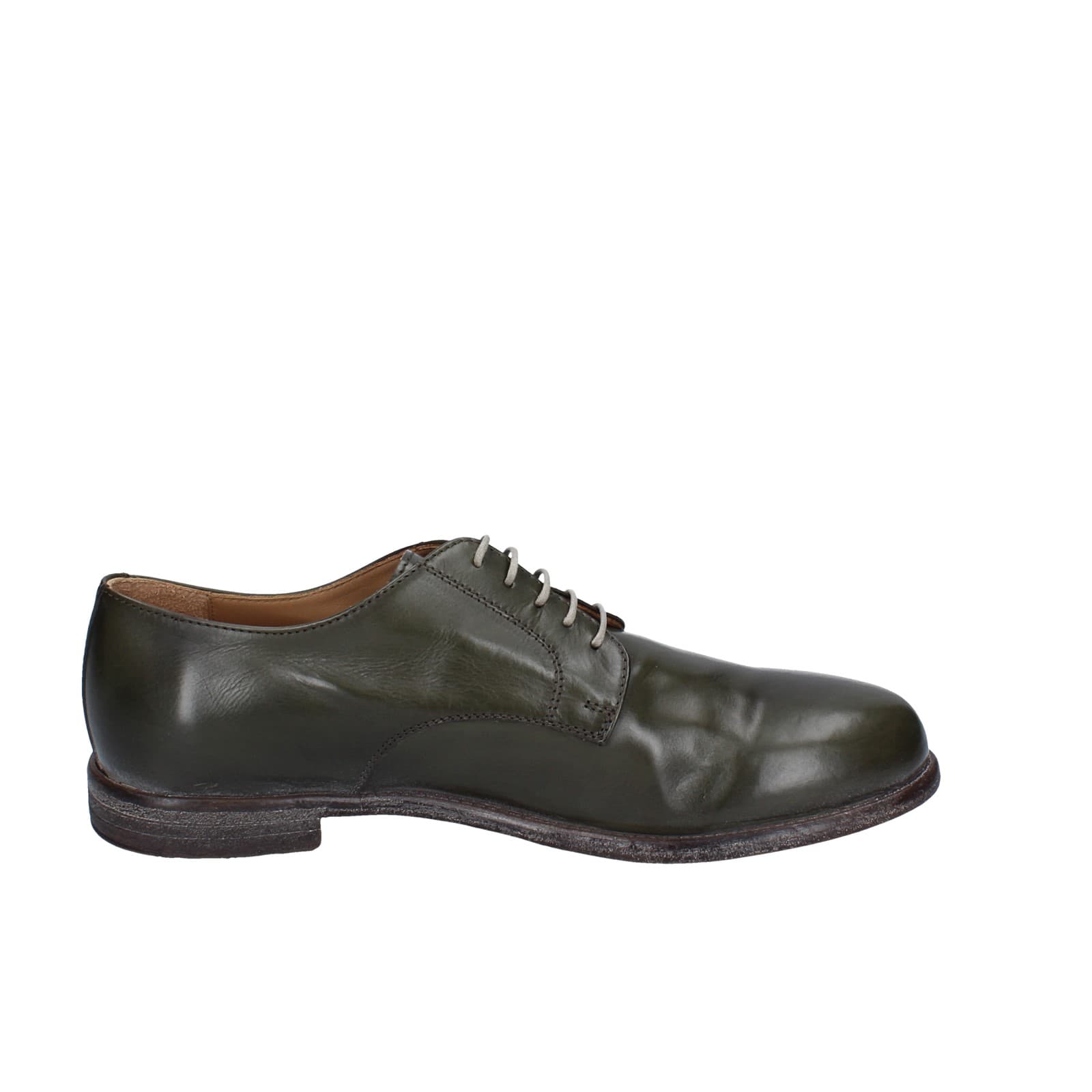 scarpe uomo MOMA classiche verde pelle 2AS433-MU EY448 Sconto