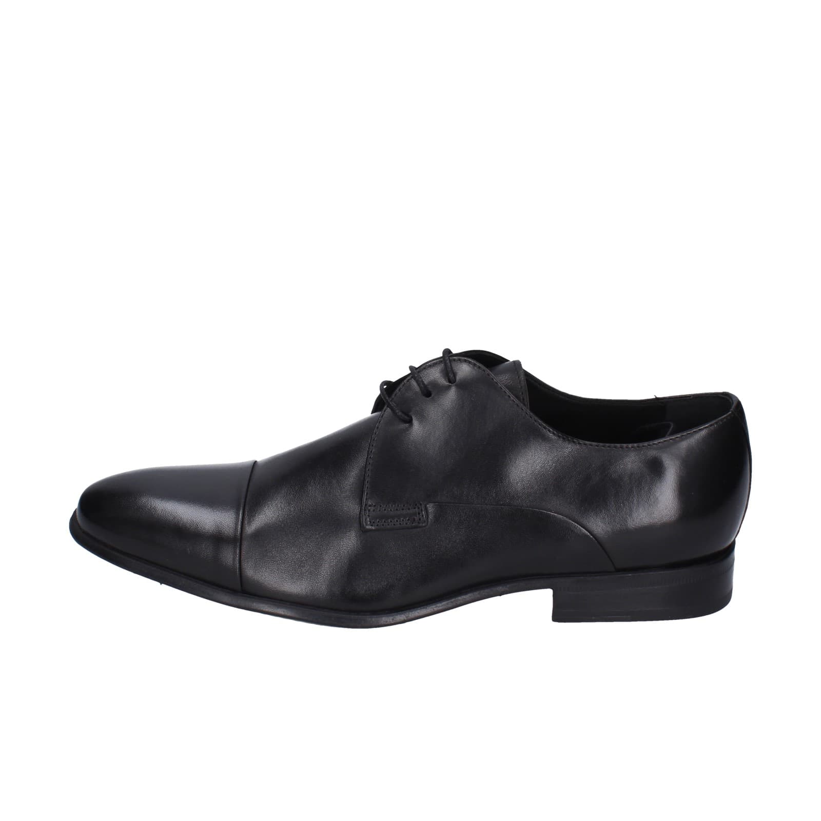 scarpe uomo STEFANO BRANCHINI classiche nero pelle EZ842 Economico