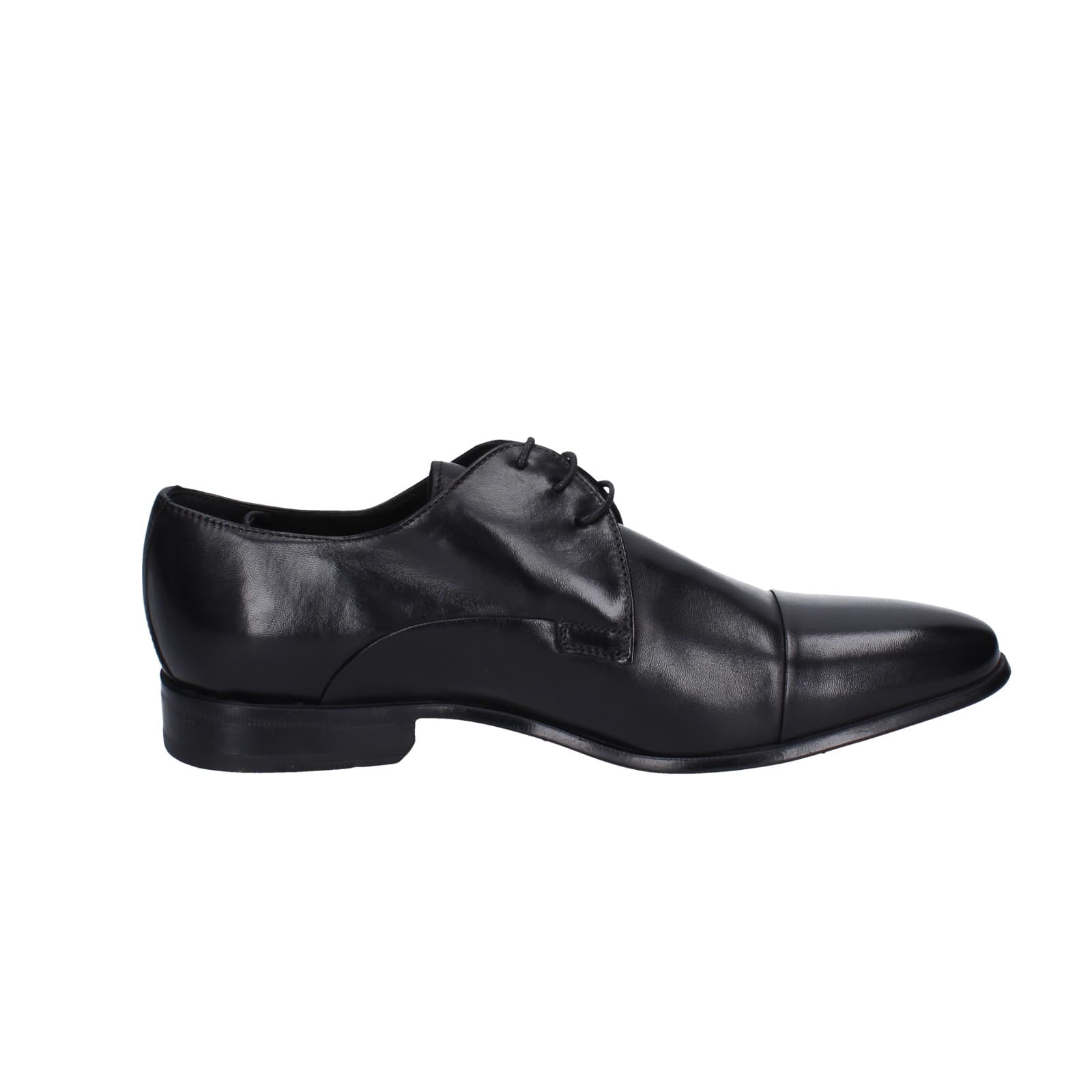 scarpe uomo STEFANO BRANCHINI classiche nero pelle EZ842 Economico