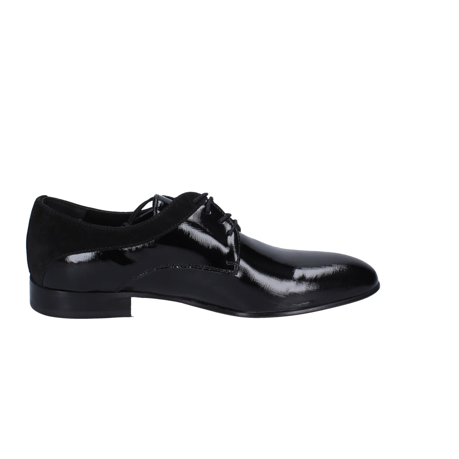 scarpe uomo EVEET classiche nero vernice velluto 15010 EZ120 Outlet