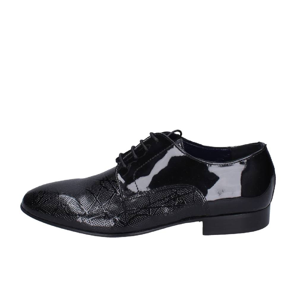 scarpe uomo EVEET classiche nero vernice EZ118 In Vendita