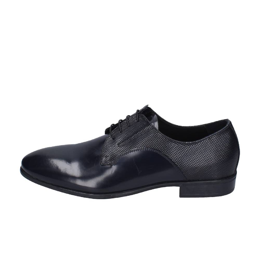 scarpe uomo EVEET classiche blu pelle lucida EZ97 Saldi