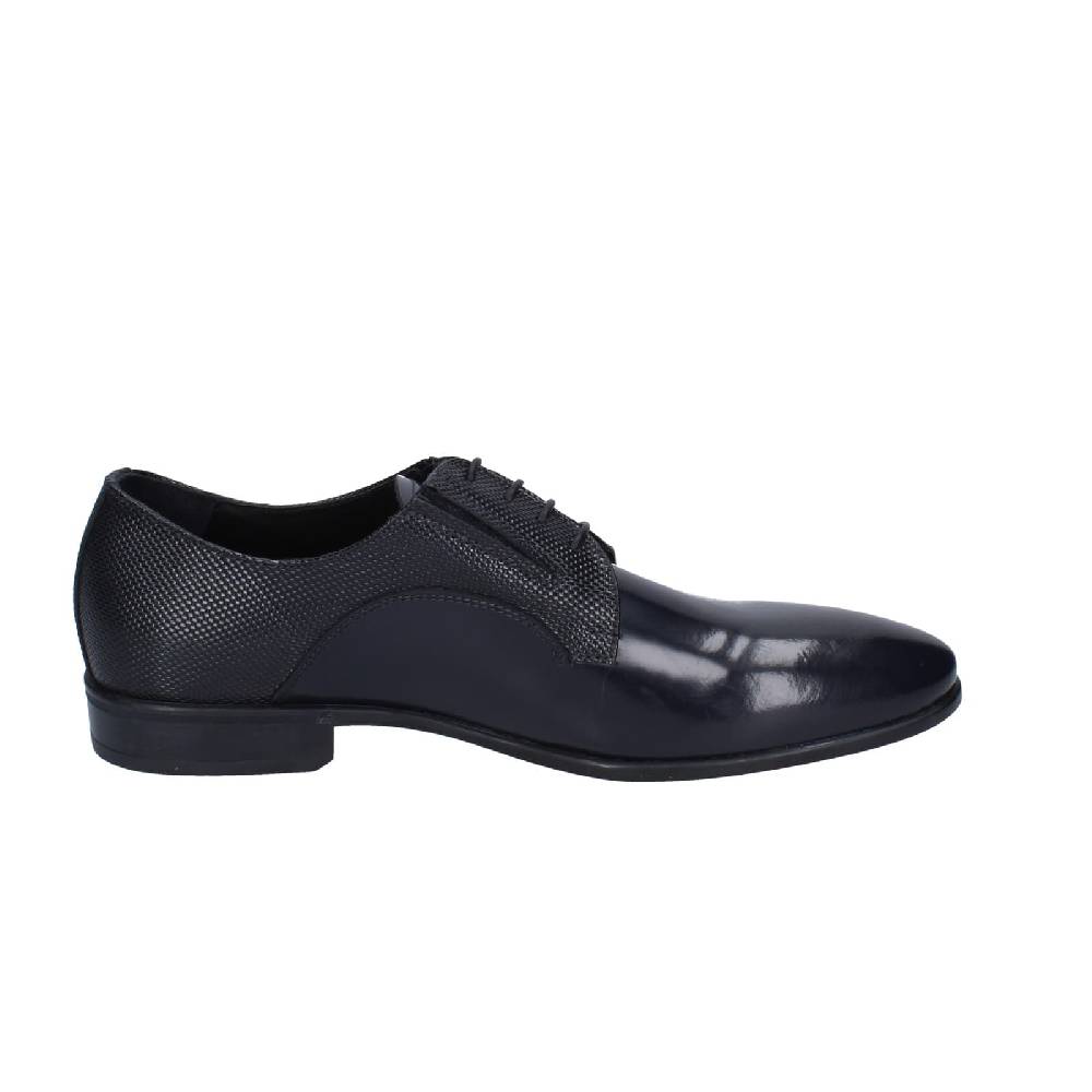 scarpe uomo EVEET classiche blu pelle lucida EZ97 Saldi