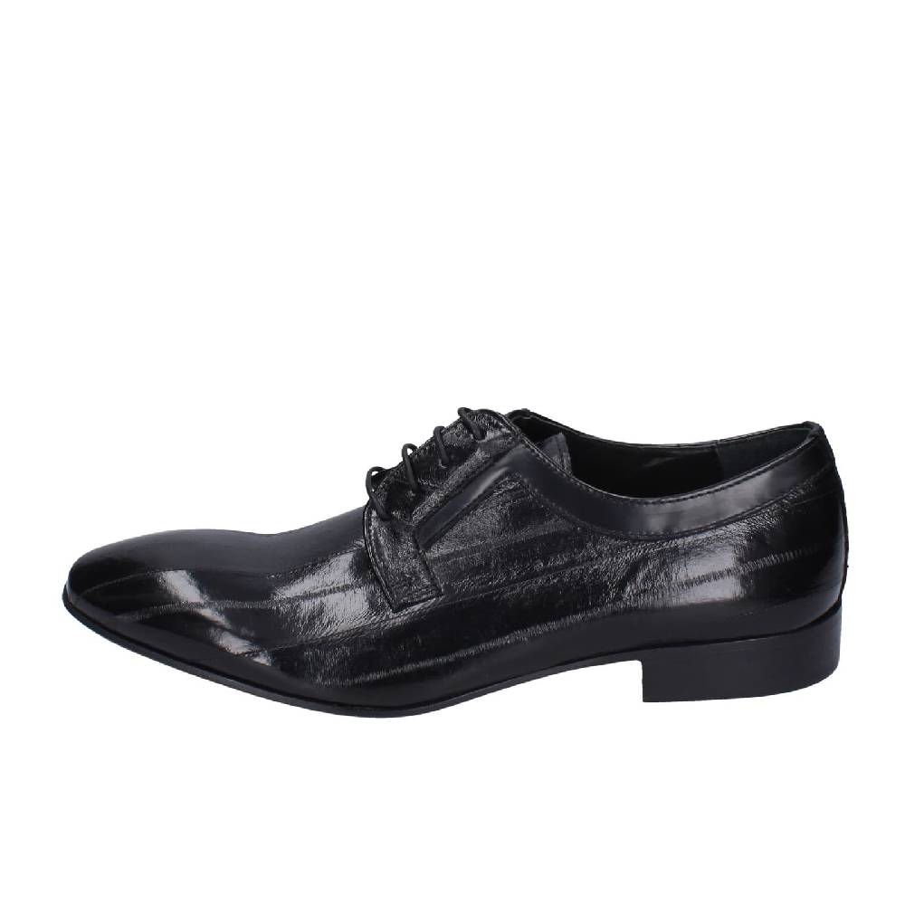 scarpe uomo EVEET classiche nero vernice EZ107 Offerte