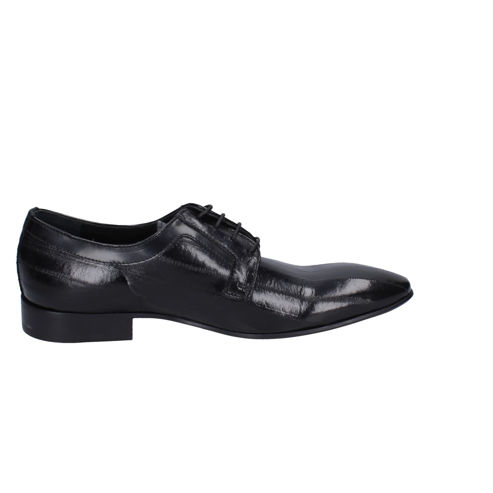 scarpe uomo EVEET classiche nero vernice EZ107 Offerte