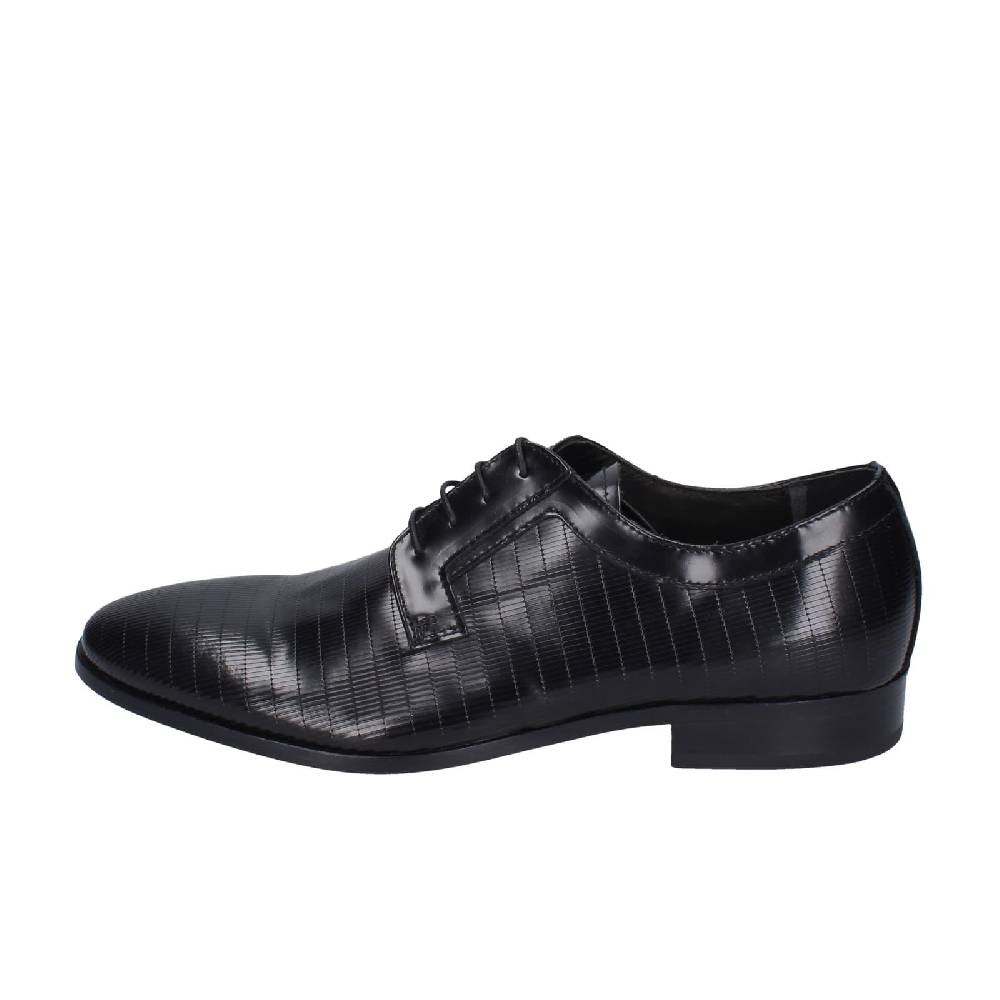 scarpe uomo EVEET classiche nero pelle EZ116 Hotsell