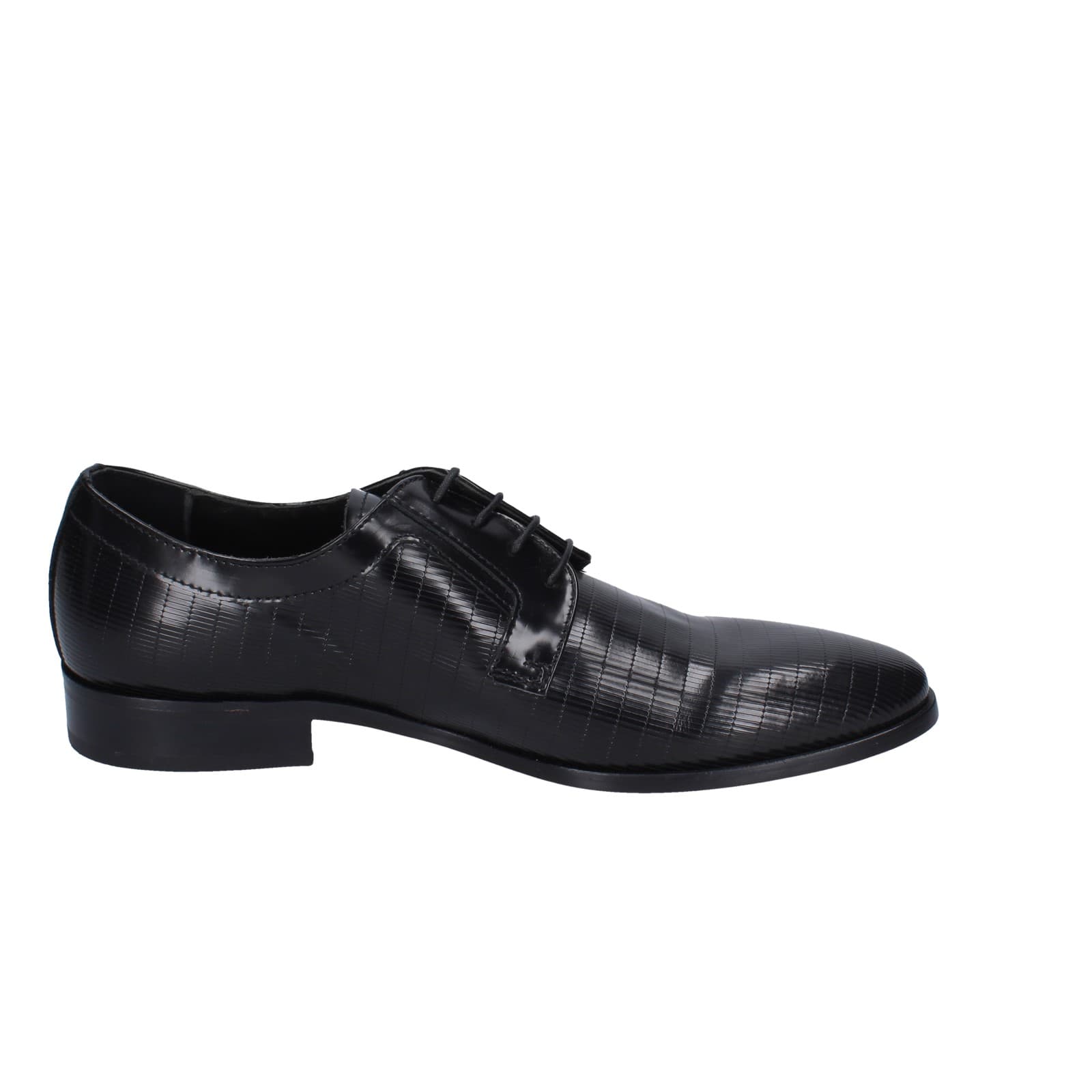 scarpe uomo EVEET classiche nero pelle EZ116 Hotsell