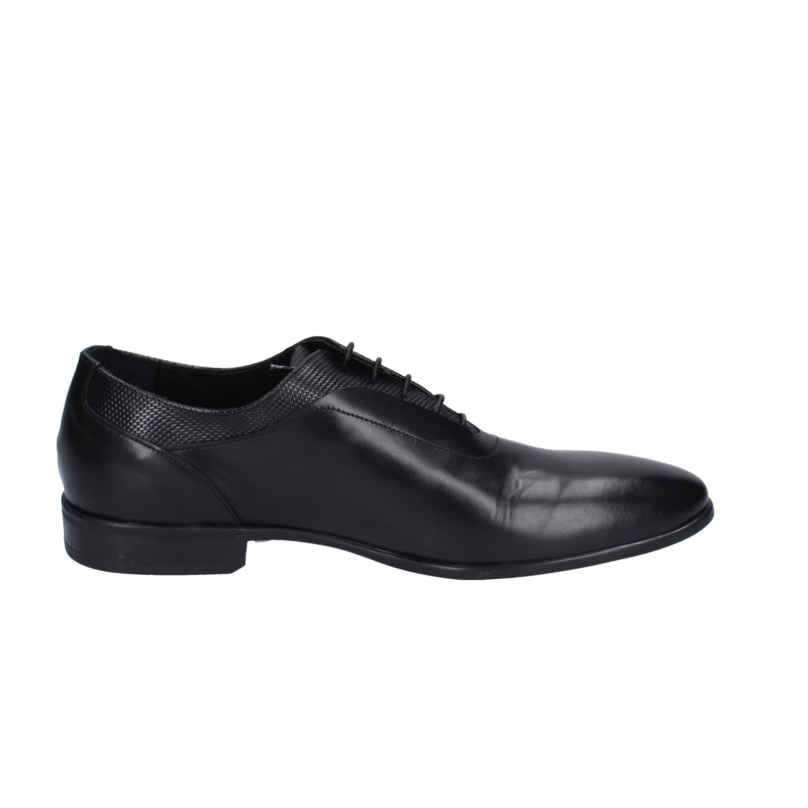 scarpe uomo EVEET classiche nero pelle EZ92 Vendita Calda