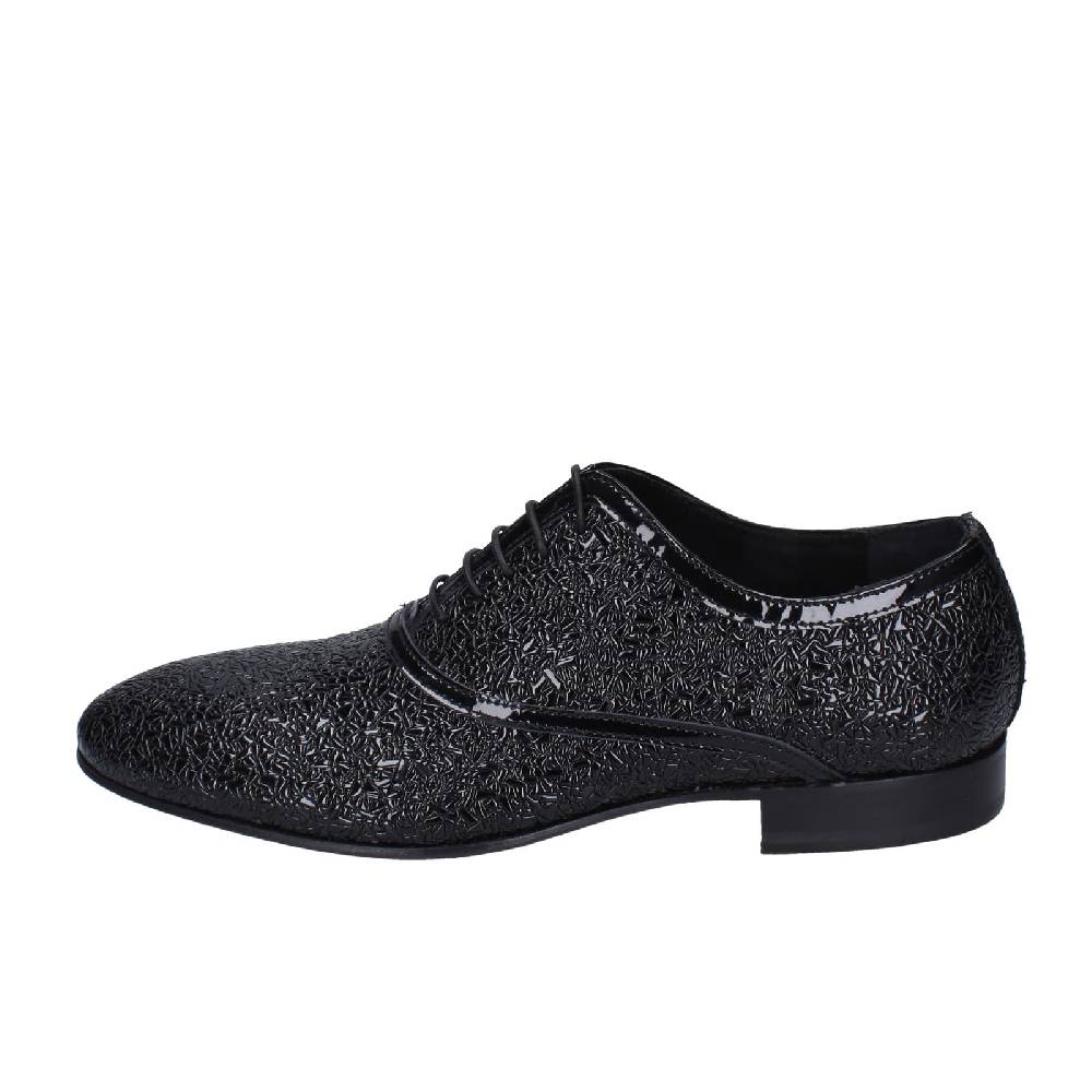 scarpe uomo EVEET classiche nero vernice EZ112 Vendita Economica