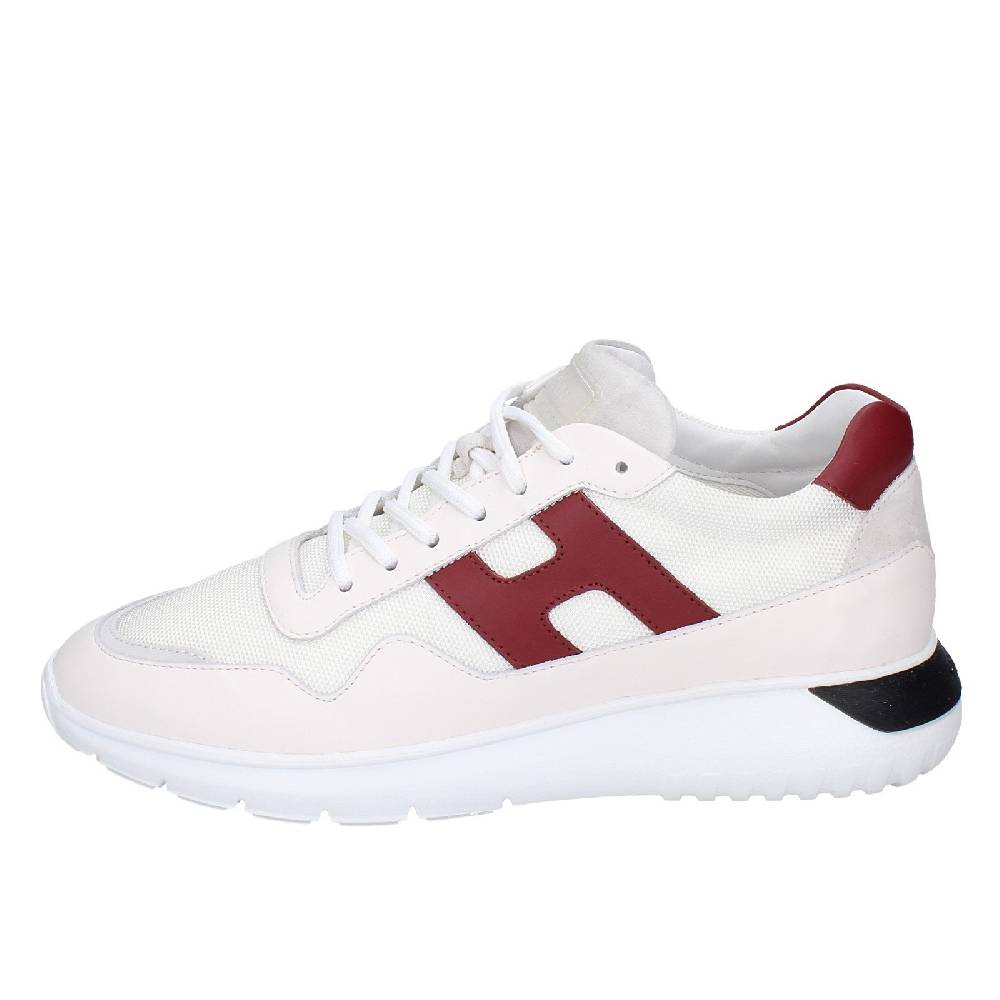 scarpe uomo HOGAN sneakers bianco pelle tessuto EX346 Moda