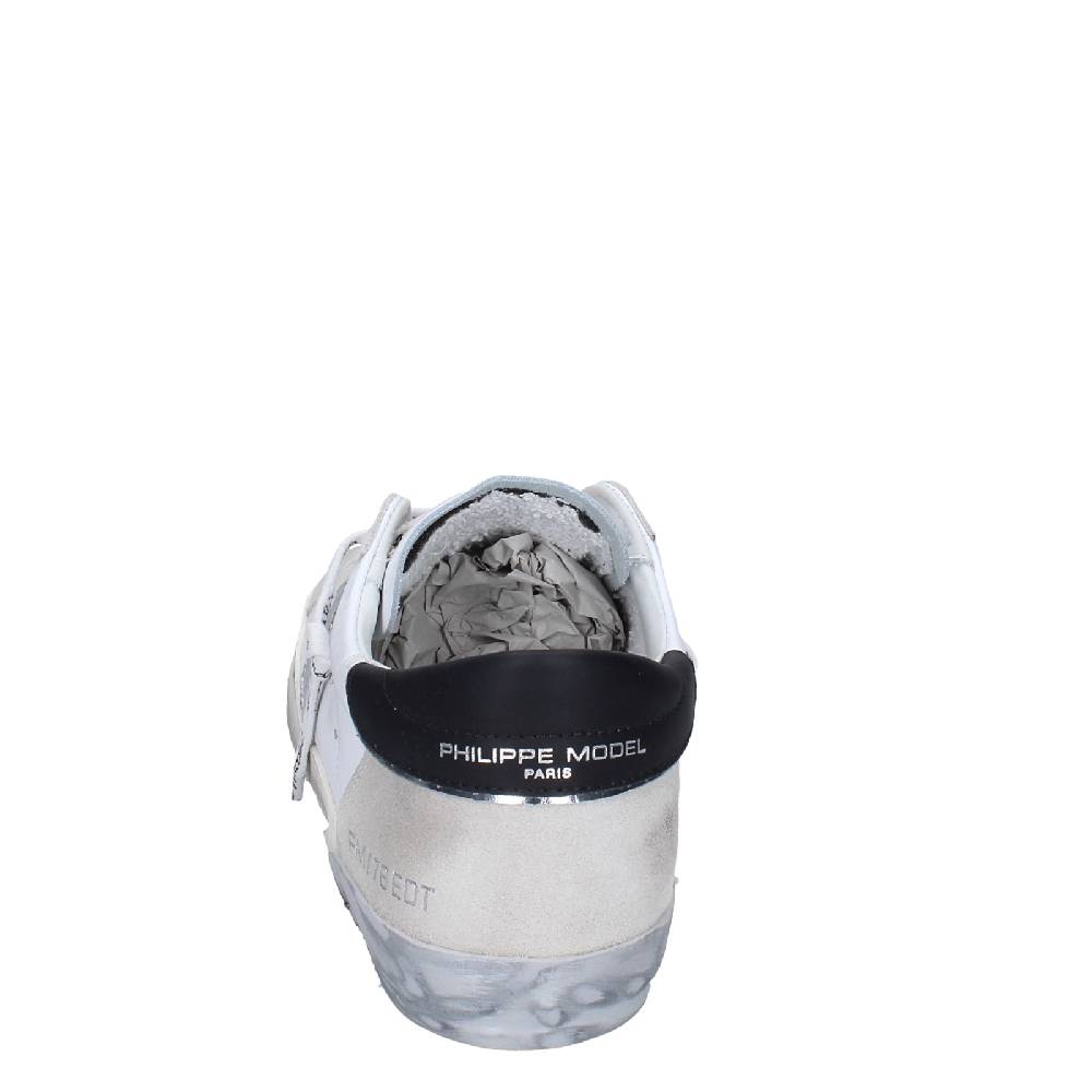 scarpe uomo PHILIPPE MODEL sneakers bianco pelle camoscio EX564 Italia