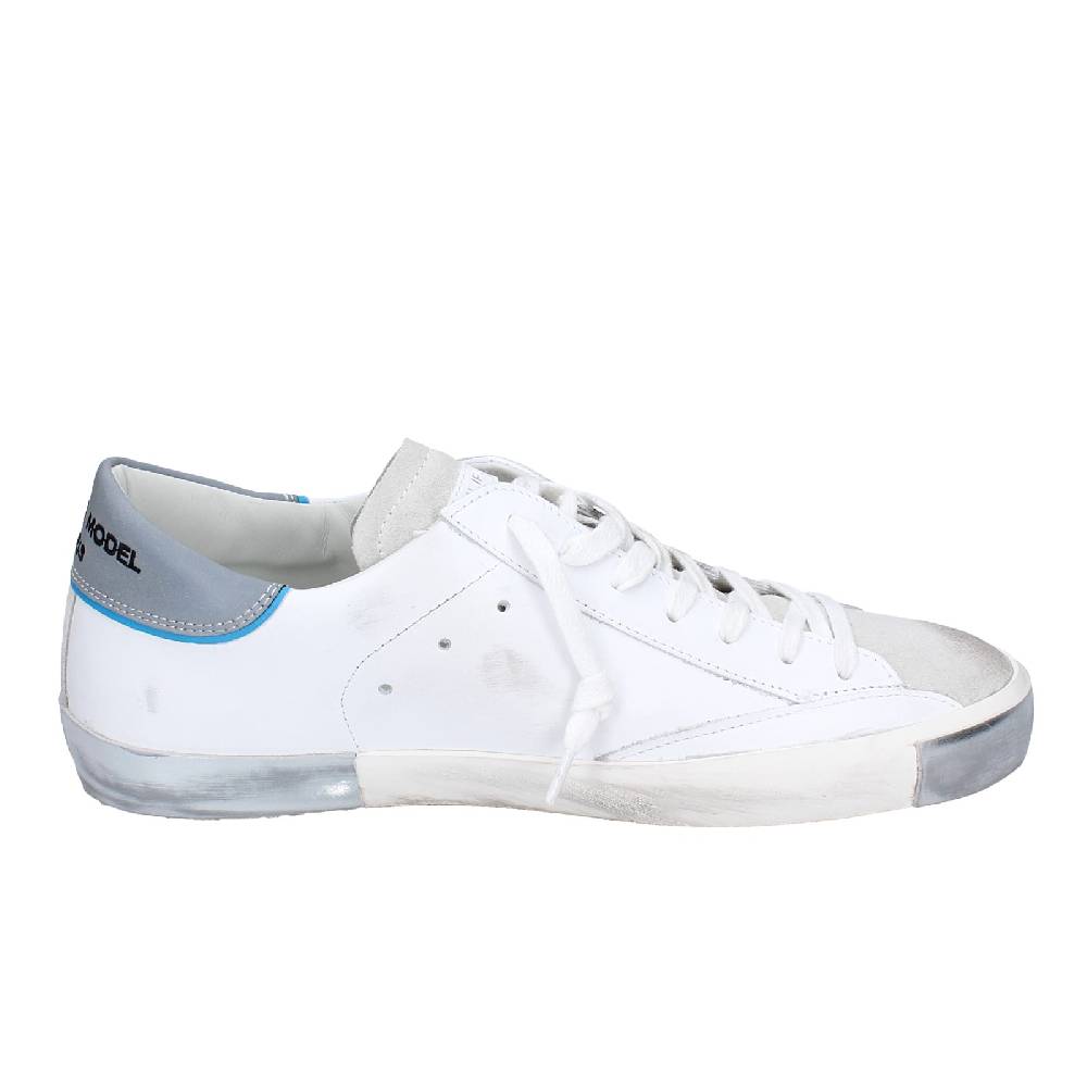 scarpe uomo PHILIPPE MODEL sneakers bianco pelle VINTAGE EX342 Soddisfazione Garantita