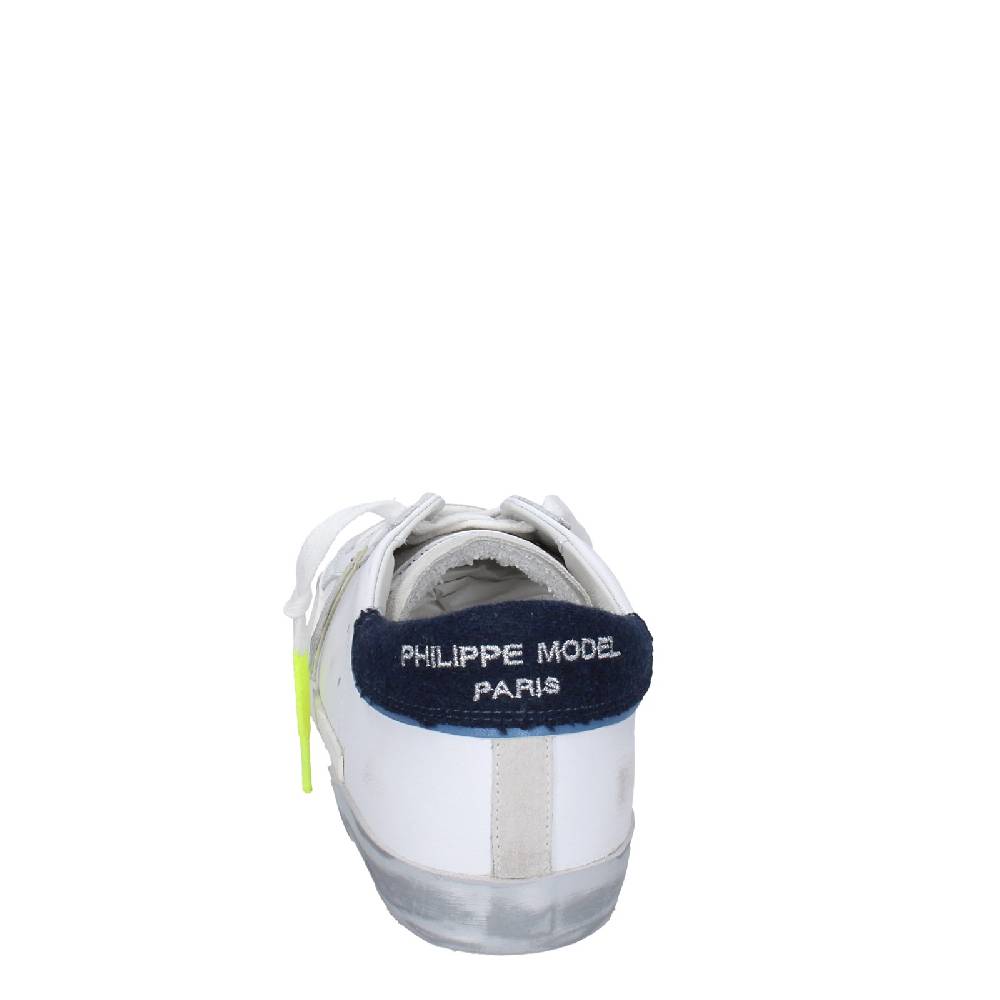scarpe uomo PHILIPPE MODEL sneakers bianco pelle beige camoscio VINTAGE EX334 Negozi Online