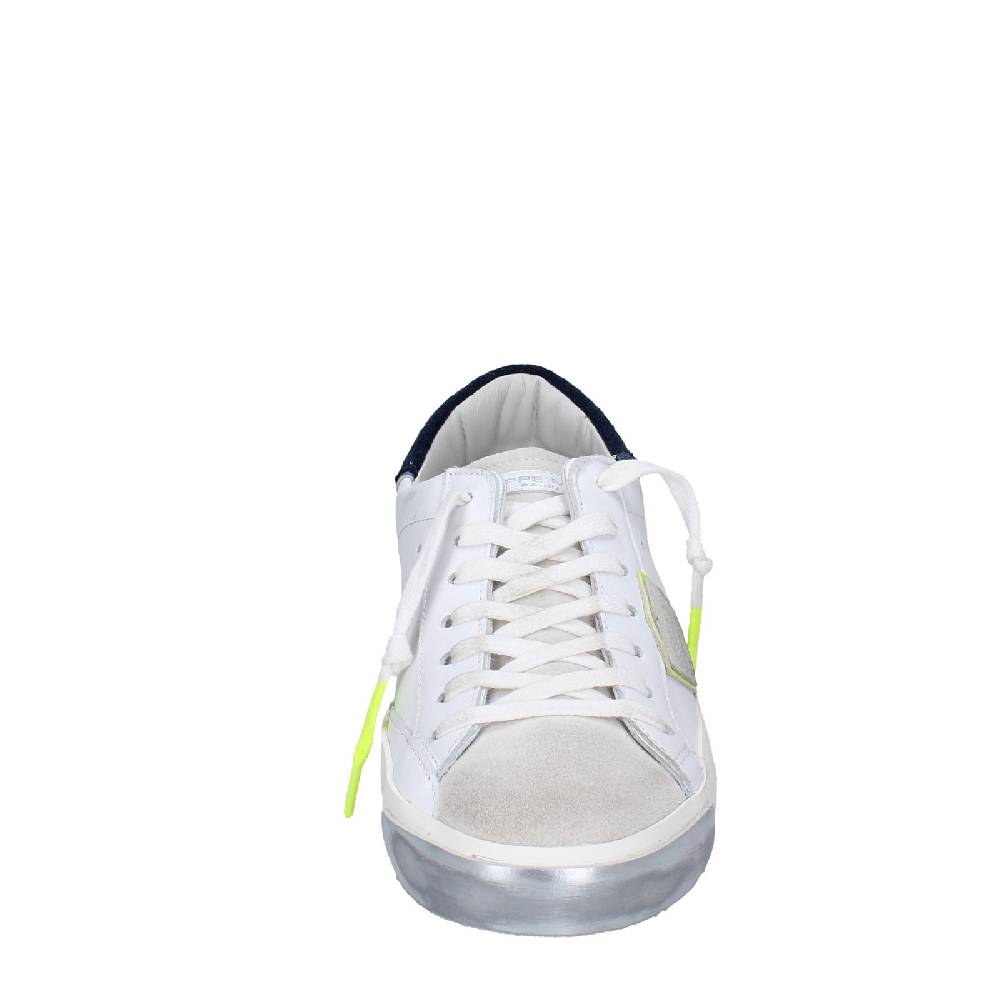 scarpe uomo PHILIPPE MODEL sneakers bianco pelle beige camoscio VINTAGE EX334 Negozi Online