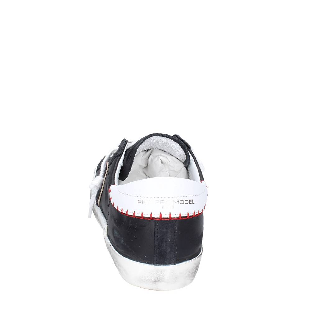 scarpe uomo PHILIPPE MODEL sneakers nero pelle VINTAGE EX338 Consegna Veloce