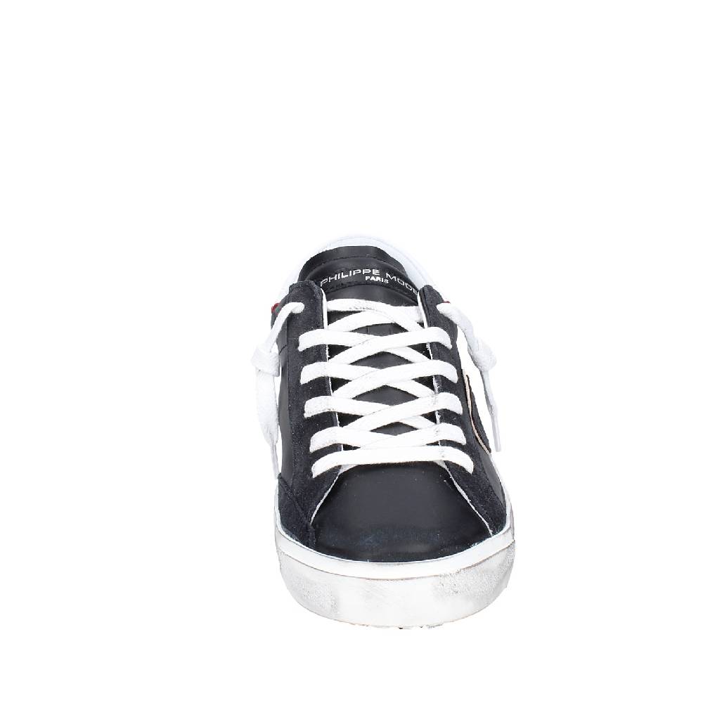 scarpe uomo PHILIPPE MODEL sneakers nero pelle VINTAGE EX338 Consegna Veloce