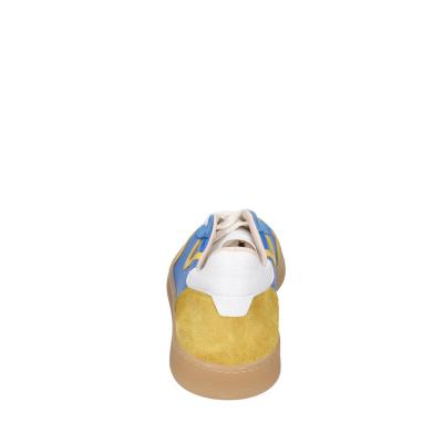 scarpe uomo MOMA sneakers blu camoscio giallo pelle 4AS420-CRVL BC745 Affare Del Giorno