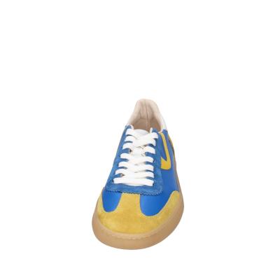 scarpe uomo MOMA sneakers blu camoscio giallo pelle 4AS420-CRVL BC745 Affare Del Giorno
