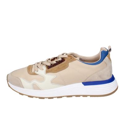 scarpe uomo MOMA sneakers beige pelle blu 4AS401-CRP BC260 Prezzo Ridotto
