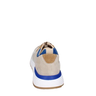 scarpe uomo MOMA sneakers beige pelle blu 4AS401-CRP BC260 Prezzo Ridotto