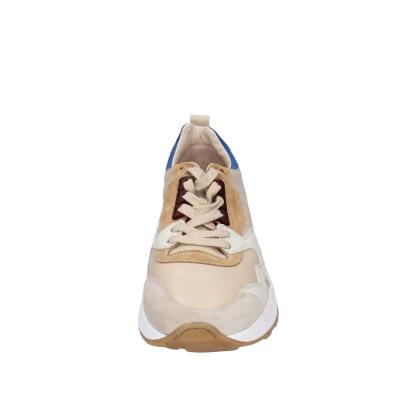 scarpe uomo MOMA sneakers beige pelle blu 4AS401-CRP BC260 Prezzo Ridotto