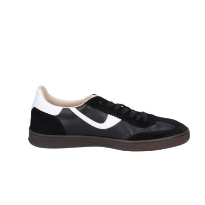scarpe uomo MOMA sneakers nero pelle bianco camoscio 4AS420-CRVF BC746 Sottocosto