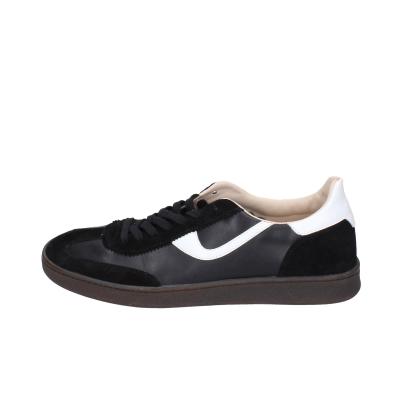 scarpe uomo MOMA sneakers nero pelle bianco camoscio 4AS420-CRVF BC746 Sottocosto