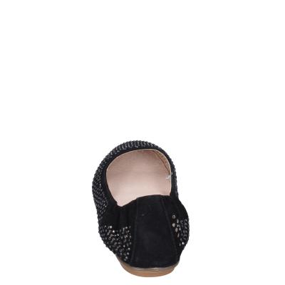 scarpe donna CAFè NOIR ballerine nero camoscio strass MEL501 BF398 Convenienza