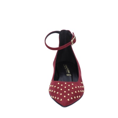 scarpe donna OLGA RUBINI ballerine bordeaux camoscio BS830 Outlet