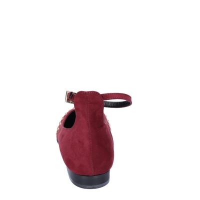 scarpe donna OLGA RUBINI ballerine bordeaux camoscio BS830 Outlet